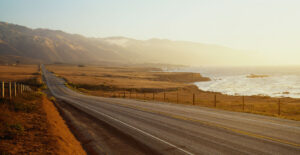 Road by the ocean