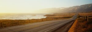 Road by the ocean