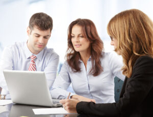 Agents with laptop